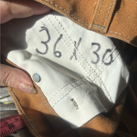 EUC Crisp Clean Tan Men’s Carhartt Dungarees Style Jeans - Picture 5 of 5